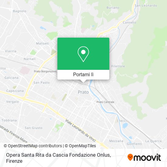 Mappa Opera Santa Rita da Cascia Fondazione Onlus