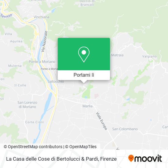 Mappa La Casa delle Cose di Bertolucci & Pardi
