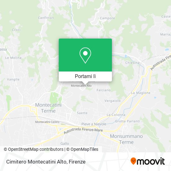 Mappa Cimitero Montecatini Alto
