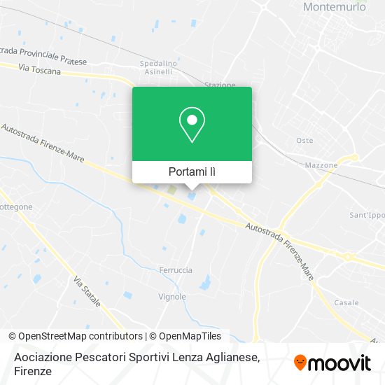Mappa Aociazione Pescatori Sportivi Lenza Aglianese
