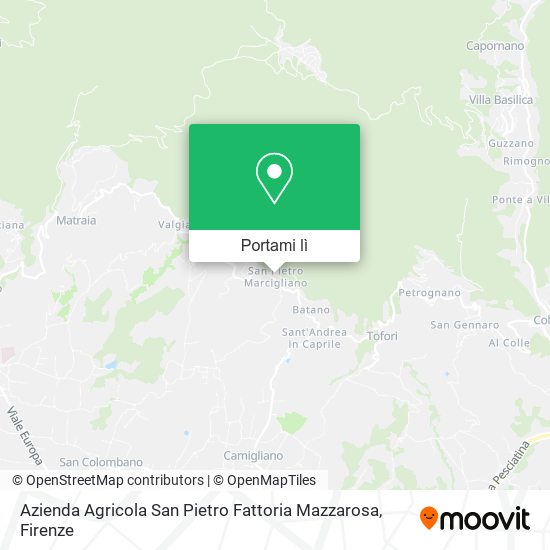 Mappa Azienda Agricola San Pietro Fattoria Mazzarosa