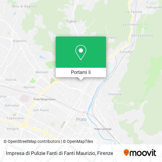 Mappa Impresa di Pulizie Fanti di Fanti Maurizio