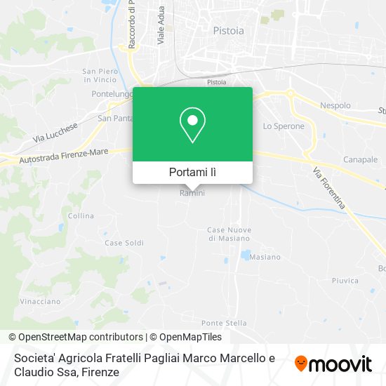 Mappa Societa' Agricola Fratelli Pagliai Marco Marcello e Claudio Ssa