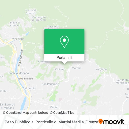 Mappa Peso Pubblico al Ponticello di Martini Marilla