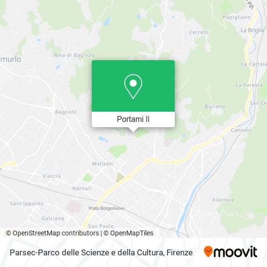 Mappa Parsec-Parco delle Scienze e della Cultura