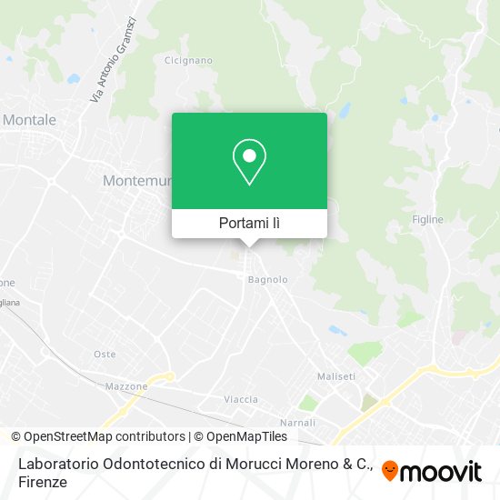 Mappa Laboratorio Odontotecnico di Morucci Moreno & C.
