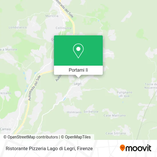 Mappa Ristorante Pizzeria Lago di Legri