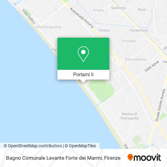 Mappa Bagno Comunale Levante Forte dei Marmi