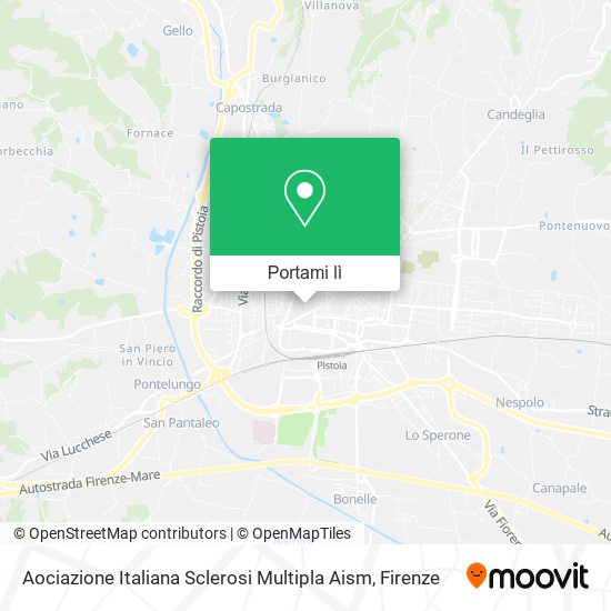 Mappa Aociazione Italiana Sclerosi Multipla Aism