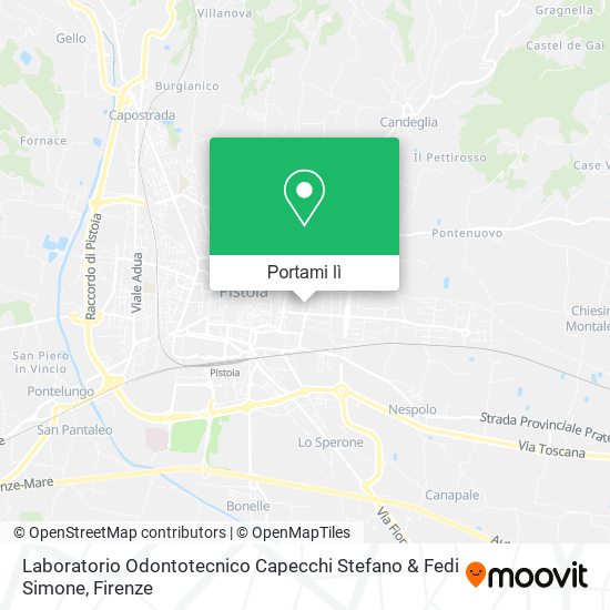Mappa Laboratorio Odontotecnico Capecchi Stefano & Fedi Simone