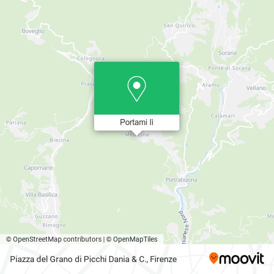 Mappa Piazza del Grano di Picchi Dania & C.
