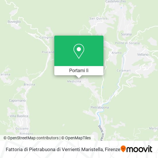 Mappa Fattoria di Pietrabuona di Verrienti Maristella