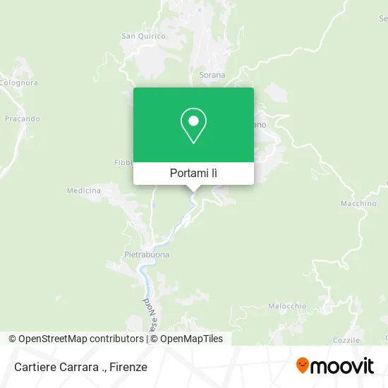 Mappa Cartiere Carrara .