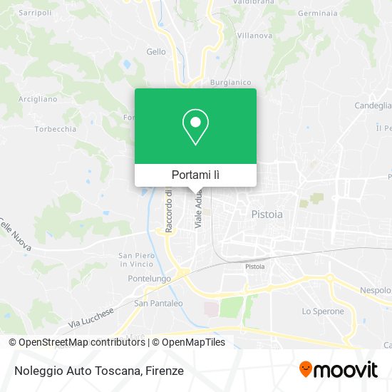 Mappa Noleggio Auto Toscana