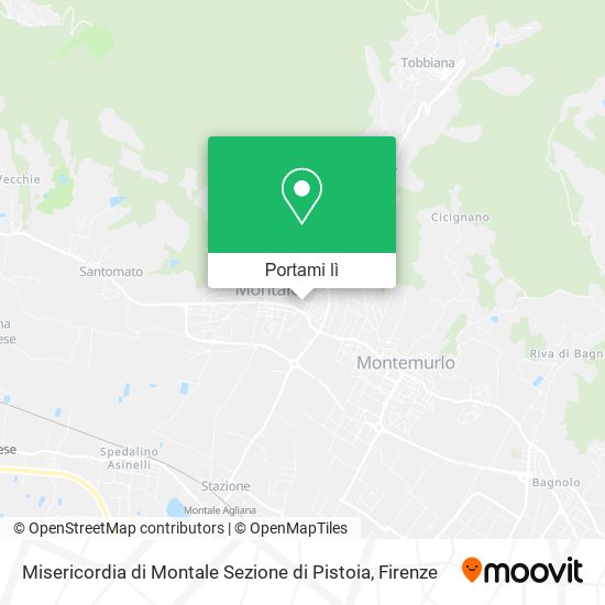 Mappa Misericordia di Montale Sezione di Pistoia
