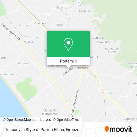 Mappa Tuscany in Style di Parma Elena