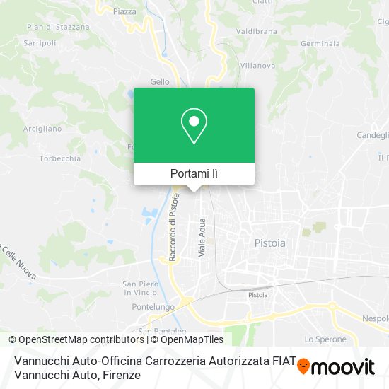 Mappa Vannucchi Auto-Officina Carrozzeria Autorizzata FIAT Vannucchi Auto