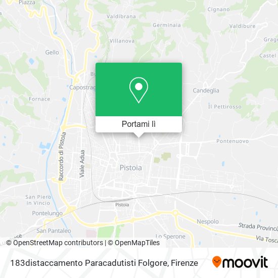 Mappa 183distaccamento Paracadutisti Folgore