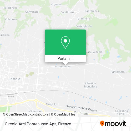 Mappa Circolo Arci Pontenuovo Aps
