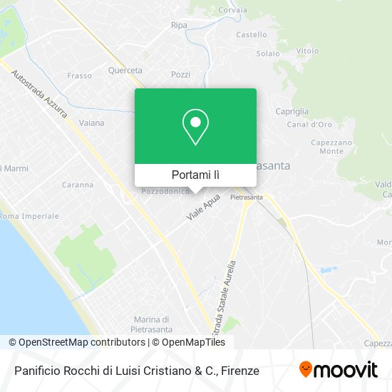 Mappa Panificio Rocchi di Luisi Cristiano & C.