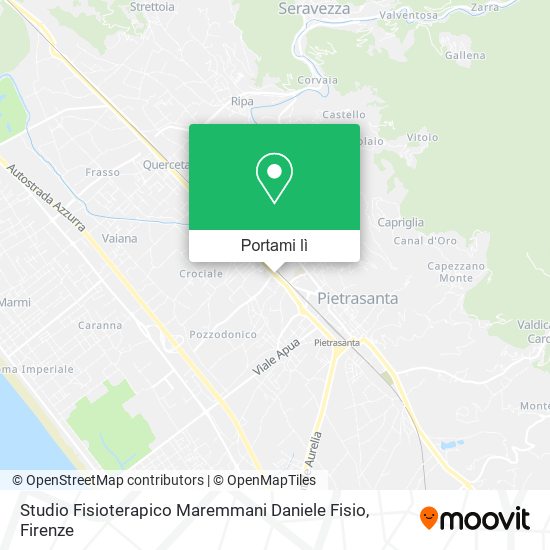 Mappa Studio Fisioterapico Maremmani Daniele Fisio