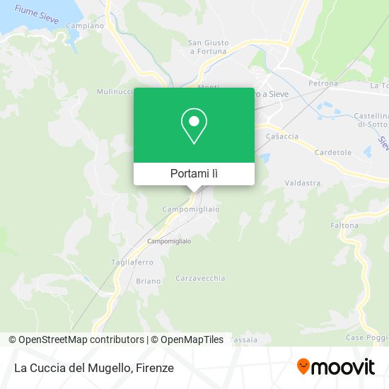 Mappa La Cuccia del Mugello