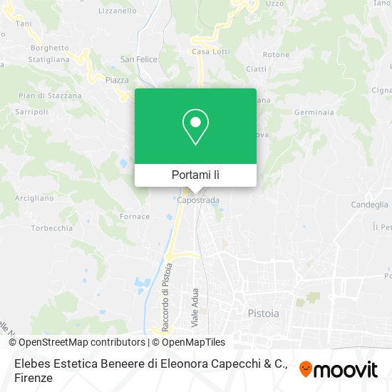 Mappa Elebes Estetica Beneere di Eleonora Capecchi & C.