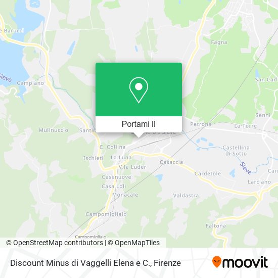 Mappa Discount Minus di Vaggelli Elena e C.