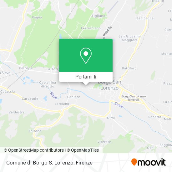 Mappa Comune di Borgo S. Lorenzo