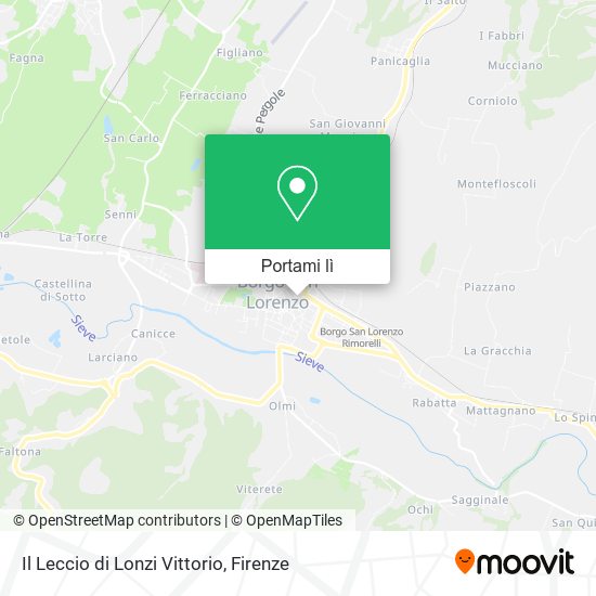 Mappa Il Leccio di Lonzi Vittorio