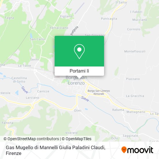 Mappa Gas Mugello di Mannelli Giulia Paladini Claudi