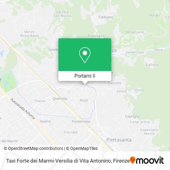 Mappa Taxi Forte dei Marmi-Versilia di Vita Antonino