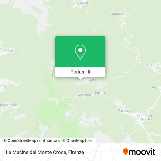 Mappa Le Macine del Monte Croce