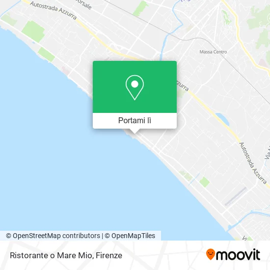 Mappa Ristorante o Mare Mio