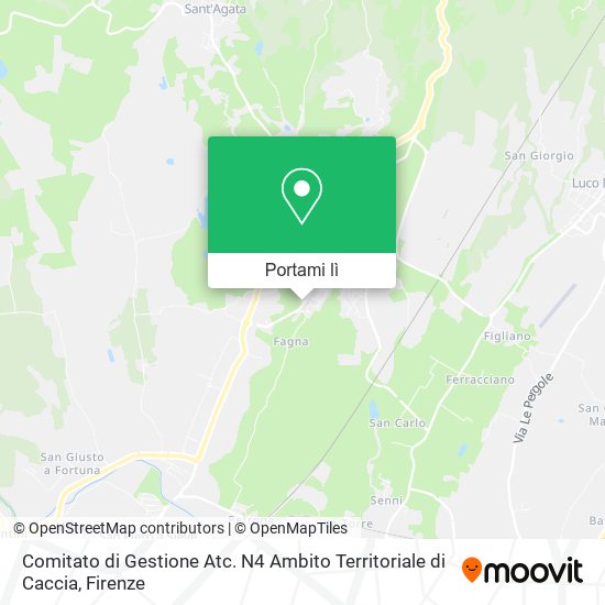Mappa Comitato di Gestione Atc. N4 Ambito Territoriale di Caccia
