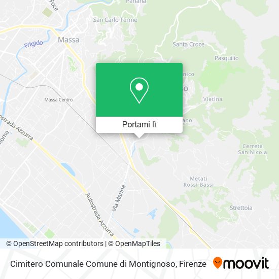 Mappa Cimitero Comunale Comune di Montignoso