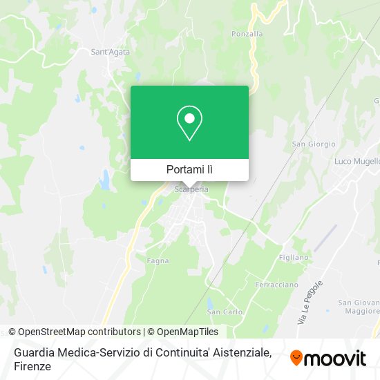 Mappa Guardia Medica-Servizio di Continuita' Aistenziale