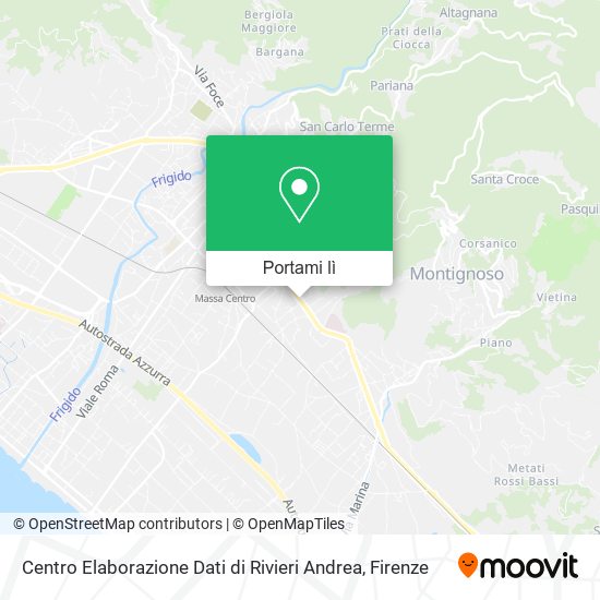 Mappa Centro Elaborazione Dati di Rivieri Andrea