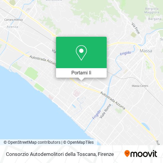 Mappa Consorzio Autodemolitori della Toscana