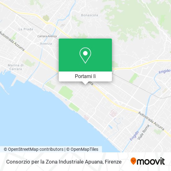 Mappa Consorzio per la Zona Industriale Apuana
