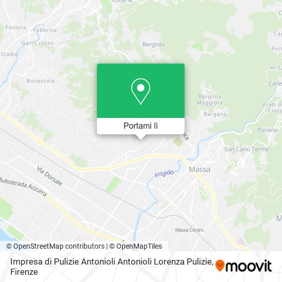Mappa Impresa di Pulizie Antonioli Antonioli Lorenza Pulizie
