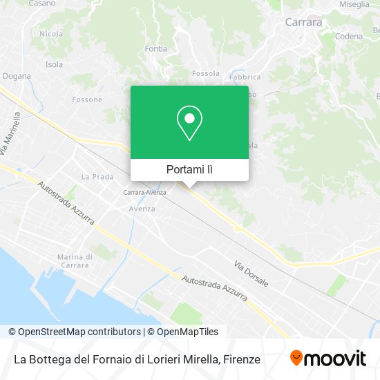 Mappa La Bottega del Fornaio di Lorieri Mirella