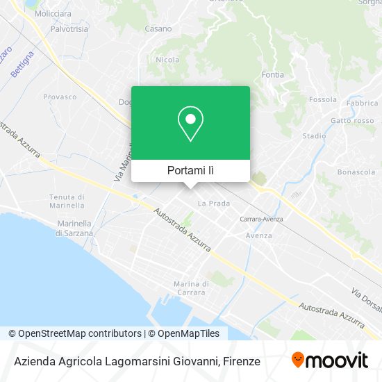 Mappa Azienda Agricola Lagomarsini Giovanni