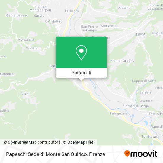 Mappa Papeschi Sede di Monte San Quirico