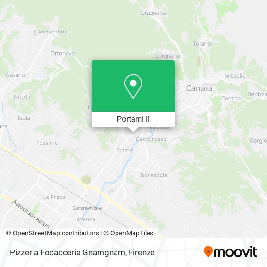 Mappa Pizzeria Focacceria Gnamgnam
