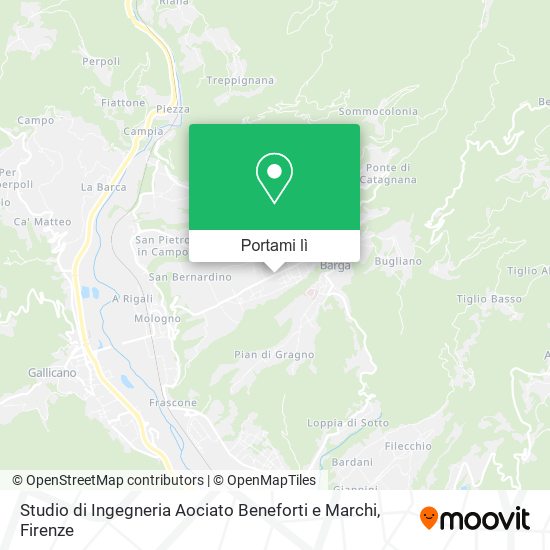 Mappa Studio di Ingegneria Aociato Beneforti e Marchi