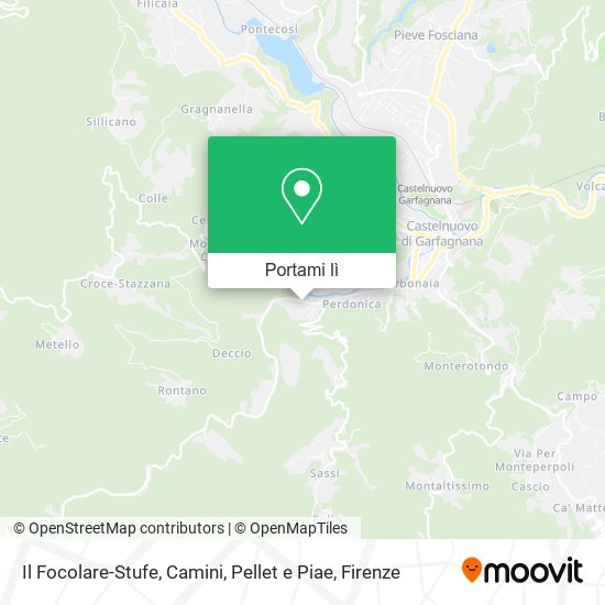 Mappa Il Focolare-Stufe, Camini, Pellet e Piae
