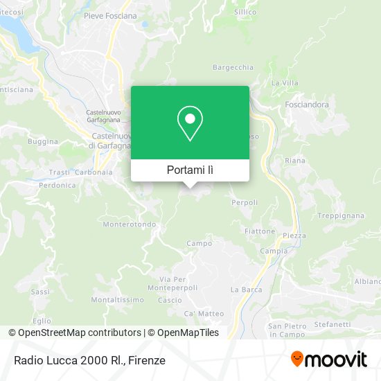 Mappa Radio Lucca 2000 Rl.