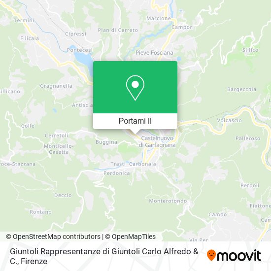 Mappa Giuntoli Rappresentanze di Giuntoli Carlo Alfredo & C.
