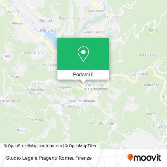 Mappa Studio Legale Piagenti Romei